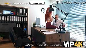 vip4k naughty redhead slut sirena milano fucks at desk