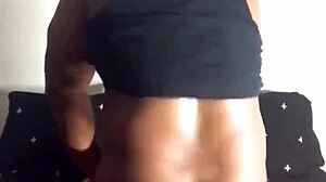 Intense back stroking session