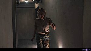 Parasited lesbian threesome military girls possessed by alien parasites
