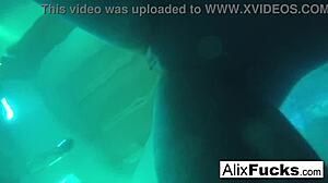 Underwater hidden camera lesbian fun with alix and jenna