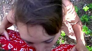 sophia gently gives blowjob then receives facial