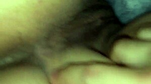 Latina shows wet ass and pussy