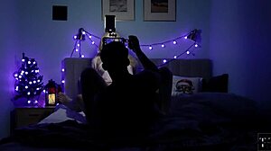 I woke her up with christmas sex on the new camera