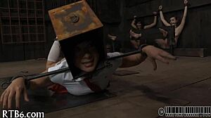 free bondage porn movie scene with bound woman