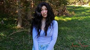 Influencer Feels Lost Without Husband Deep In Forest Woods