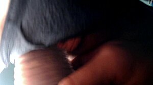 Huge tits girl sucks black cock