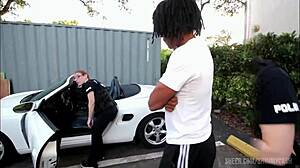 fuck the police midget blonde seizes black cock