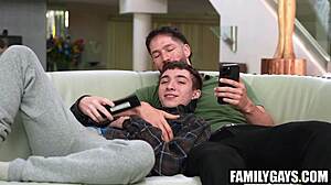 stepson comes home and gets fucked by stepdad