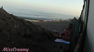 flashing my cock in front of stepdaughter at public beach