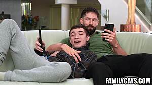 stepson comes home and gets fucked by stepdad