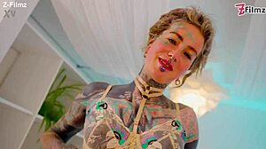 Hardcore stud goes deep in tattooed babe anal
