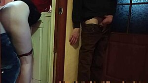 wife cheats on husband at party and cuckold is watching