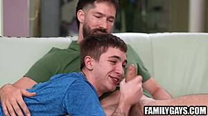 stepson comes home and gets fucked by stepdad