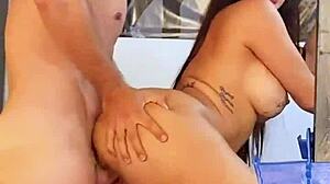 busty milf silvana lee likes fitness and cock