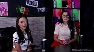 Compilados Do Cadu Sem Folego No Papo Com Tifany Com Alice Vasconcelos E Pri Melancia Swing Cast Parte 1