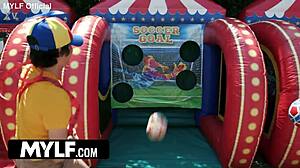 Mylf Fucks Extra Tall Milf In Bounce House