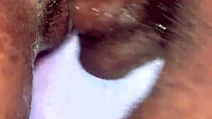 Ghana girlfriend dripping water from her pussy so wet