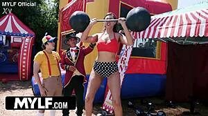 Mylf Fucks Extra Tall Milf In Bounce House