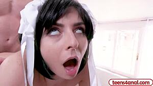 back street fighter cosplay teen loves anal