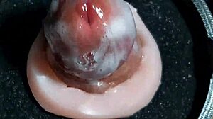 machine gives huge cumshot and super orgasm