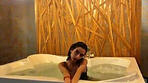 Teasing in the jacuzzi