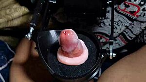 machine gives huge cumshot and super orgasm