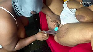 Fucking two lesbian friends in a hot threesome with my bbc
