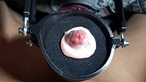 machine gives huge cumshot and super orgasm