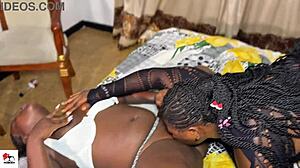 sexy black lesbians finger each other