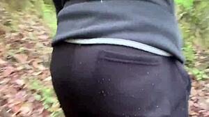 Sex in the park right in front of passers-by we were seen creampie in forest