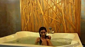 Teasing in the jacuzzi