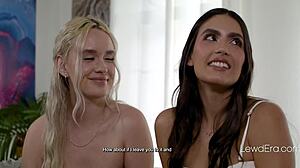 Rich milf introduces sugars for a lesbian threesome - cory chase khloe kingsley isa bella