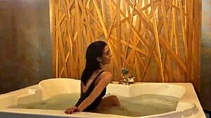 Teasing in the jacuzzi