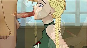 Fucked girlfriend outdoors in cammy cosplay