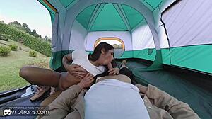 vrb trans teen brazilian shemale fucks bareback on camping pt 1