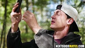 Hot gay sex in the woods