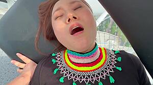 Uncensored homemade asian wife bent over for outdoor creampie