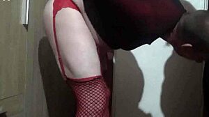 Girlfriend ties up crossdresser mark wright and makes him do ass to mouth