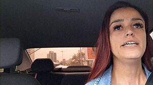 safada motorista de aplicativo flagra passageiro dotado se masturbando por trás