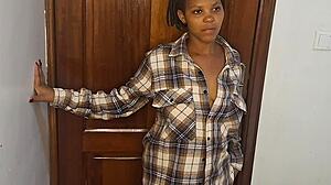 Black mature woman fingering herself