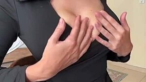 Jerking Off To My Stepmom With Big Tits