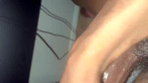 pov gripping my huge cock and milking it hard