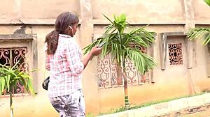 rachelle imagines sex with boss but neighbor joins