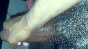 pov gripping my huge cock and milking it hard