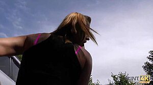 Young couple needs cash so blonde services stranger