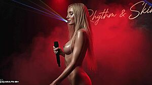 Ai-generated music video dark habit wild naked dancers and hot striptease in sexy strip club party