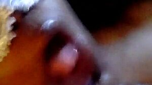 Short sloppy blowjob from this ebony mature