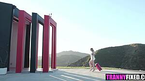 Trans gf and ex have intense hardcore encounter with big surprise