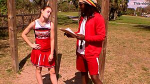 Theshimmyshow bipolar cheerleader takes monster cock