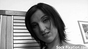 let me rub my feet up and down your cock